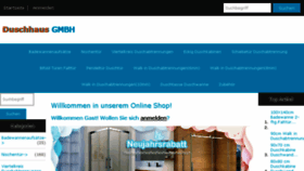 What Duschhaus.de website looked like in 2018 (6 years ago)