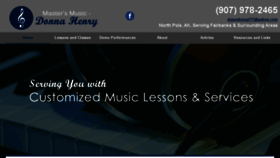 What Donnahenrymusic.com website looked like in 2018 (6 years ago)