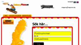 What Deliverypizza.se website looked like in 2018 (6 years ago)