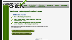 What Designationcheck.com website looked like in 2018 (6 years ago)