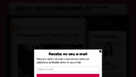 What Diariodeumadeputadafederal.com.br website looked like in 2018 (6 years ago)
