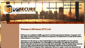 What Dsisecure.co.za website looked like in 2018 (6 years ago)