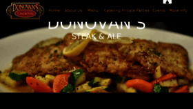 What Donovanssteakandale.com website looked like in 2018 (6 years ago)