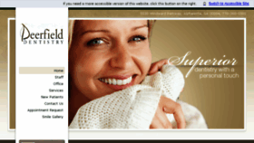 What Deerfielddentistry.net website looked like in 2018 (8 years ago)