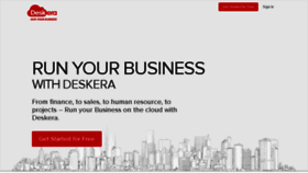 What Deskera.com website looked like in 2018 (6 years ago)