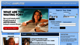 What Datingamputee.com website looked like in 2018 (6 years ago)