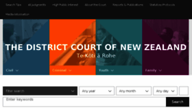 What Districtcourts.govt.nz website looked like in 2018 (6 years ago)