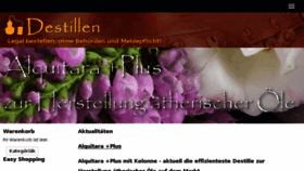 What Destillen-aus-ungarn.de website looked like in 2018 (6 years ago)