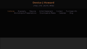 What Denisejhowardart.com website looked like in 2018 (6 years ago)