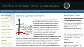 What Duszpasterstwotrzezwosci.pl website looked like in 2018 (6 years ago)