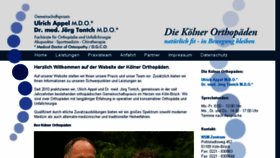 What Die-koelner-orthopaeden.de website looked like in 2018 (6 years ago)