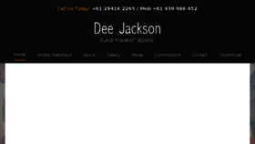What Deejackson.com.au website looked like in 2018 (6 years ago)