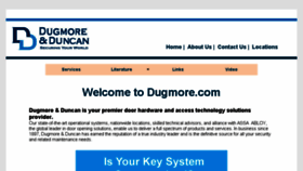What Dugmore.com website looked like in 2018 (6 years ago)