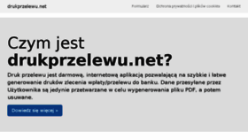 What Drukprzelewu.net website looked like in 2018 (6 years ago)