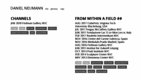 What Danielneumann.org website looked like in 2018 (6 years ago)