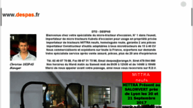 What Despas.fr website looked like in 2018 (6 years ago)