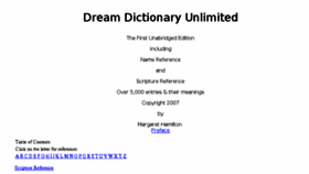 What Dream-dictionary-unlimited.com website looked like in 2018 (6 years ago)