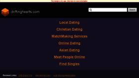What Driftinghearts.com website looked like in 2018 (6 years ago)