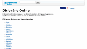 What Dicionario-online.com website looked like in 2018 (6 years ago)