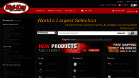 What Digikey.ca website looked like in 2018 (6 years ago)