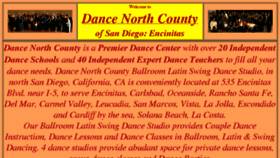 What Dancenorthcounty.com website looked like in 2018 (6 years ago)