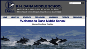 What Danamiddle.org website looked like in 2018 (6 years ago)