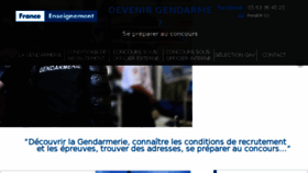 What Devenir-gendarme.fr website looked like in 2018 (6 years ago)