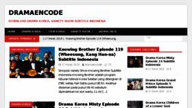 What Dramaencode.com website looked like in 2018 (6 years ago)