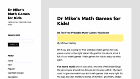 What Dr-mikes-math-games-for-kids.com website looked like in 2018 (6 years ago)
