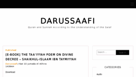 What Darussaafi.com website looked like in 2018 (6 years ago)