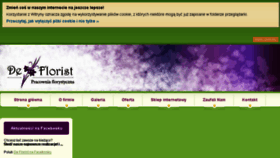 What Deflorist.pl website looked like in 2018 (6 years ago)