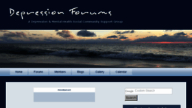 What Depressionforums.org website looked like in 2018 (6 years ago)