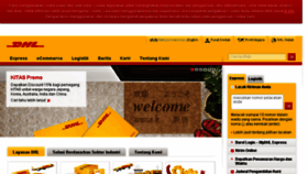What Dhl.co.id website looked like in 2018 (6 years ago)