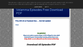 What Download-velamma-episodes.blogspot.fr website looked like in 2018 (6 years ago)
