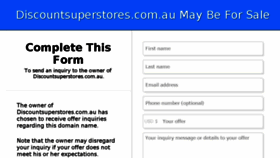 What Discountsuperstores.com.au website looked like in 2018 (6 years ago)