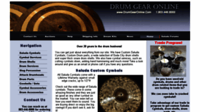 What Drumgearonline.com website looked like in 2018 (6 years ago)