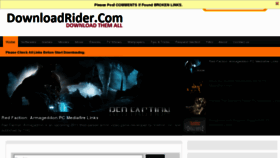What Downloadrider.com website looked like in 2011 (12 years ago)