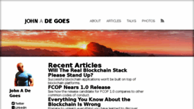 What Degoes.net website looked like in 2018 (6 years ago)