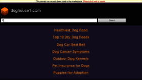 What Doghouse1.com website looked like in 2018 (6 years ago)