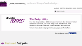 What Doodlenerd.com website looked like in 2018 (6 years ago)
