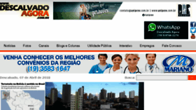 What Descalvadoagora.com.br website looked like in 2018 (6 years ago)