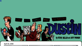 What Dustincomics.com website looked like in 2018 (6 years ago)