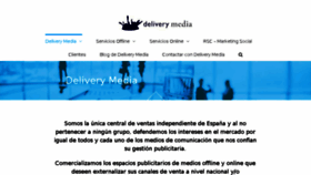 What Deliverymedia.es website looked like in 2018 (6 years ago)