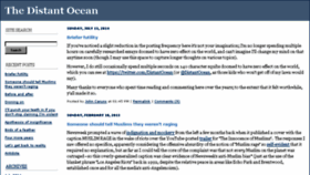 What Distantocean.com website looked like in 2018 (6 years ago)