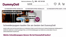 What Dummydoll.de website looked like in 2018 (6 years ago)