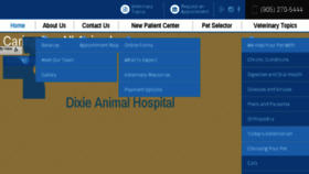What Dixieanimalhospitals.ca website looked like in 2018 (6 years ago)