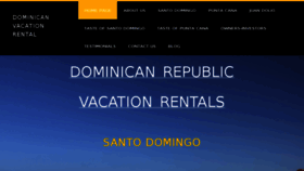 What Dominicanvacationrental.com website looked like in 2018 (6 years ago)