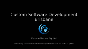 What Datainmotion.com.au website looked like in 2018 (7 years ago)