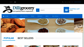 What Dilligrocery.com website looked like in 2018 (6 years ago)