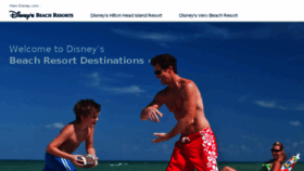 What Disneybeachresorts.com website looked like in 2018 (6 years ago)
